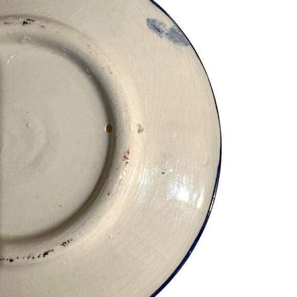 Vintage Handcrafted Jerusalem Floral Plate – Hand Painted Wall Plaque, 6.5” - Picture 8 of 8